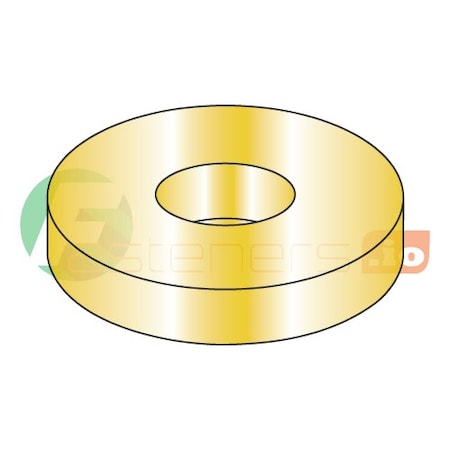 Newport Fasteners Flat Washer, For Screw Size 5/16" , Steel Zinc Yellow Finish, 25 PK 967819